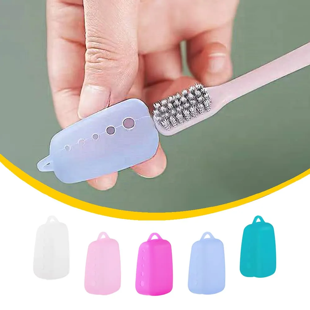 15 Pcs Toothbrush Cover Caps Silicone Toothbrush Head Covers Toothbrush Protective Cases for Travel and Home