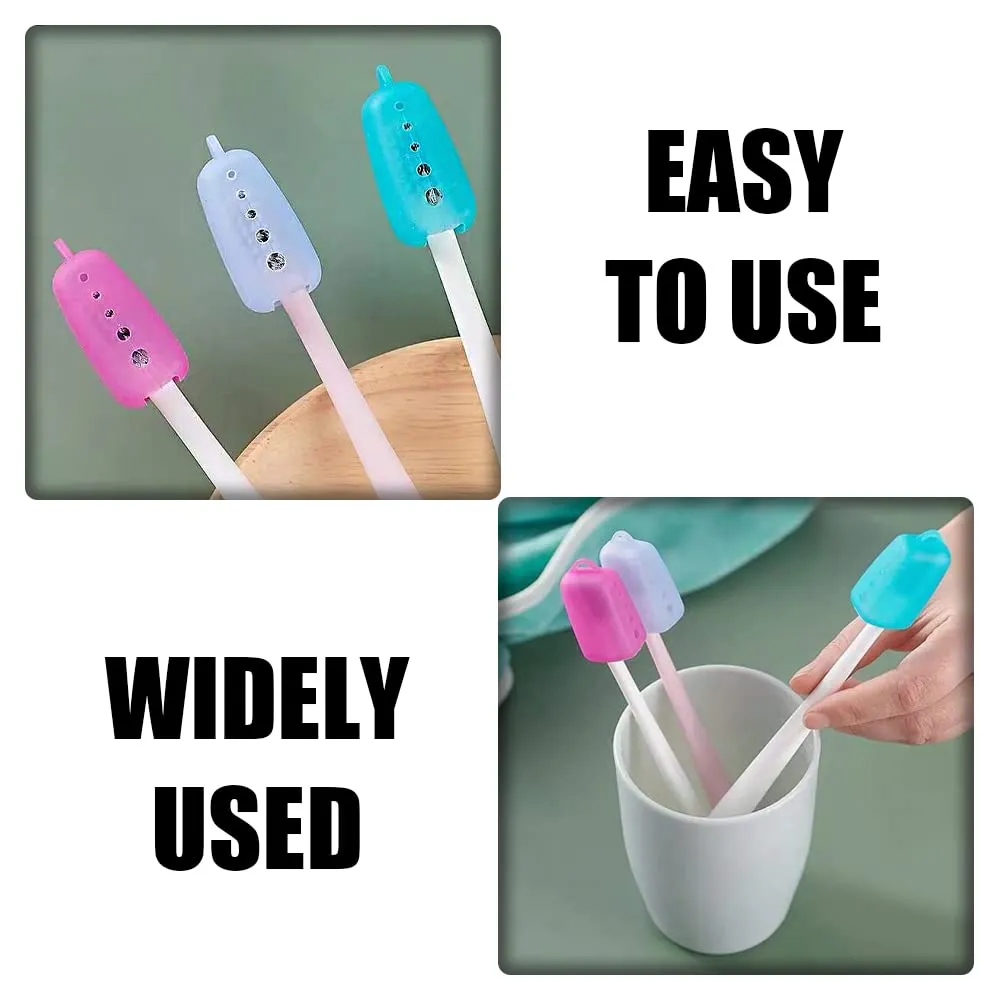 15 Pcs Toothbrush Cover Caps Silicone Toothbrush Head Covers Toothbrush Protective Cases for Travel and Home