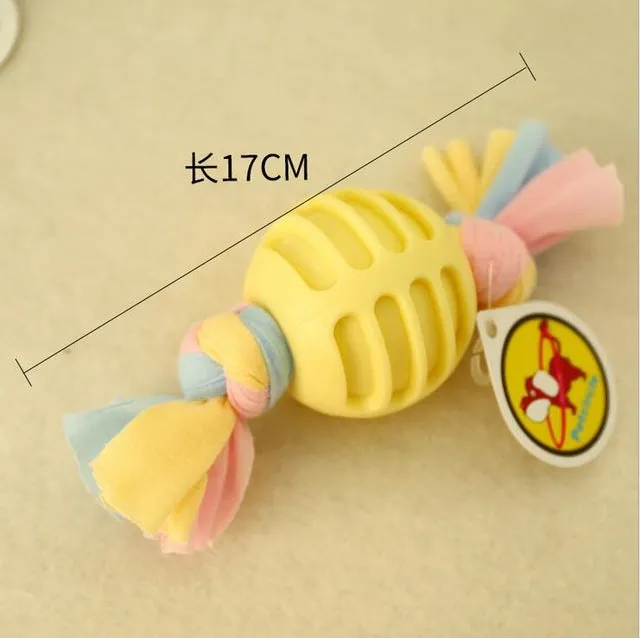 1pcs Pet Dog Toy Chew Squeaky Rubber Toys Vocal Molar Rubber Toy Funny Nipple Ball for Cat Puppy Baby Dogs Interactive Training