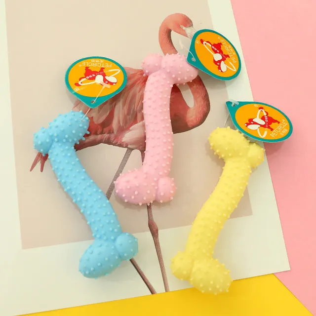 1pcs Pet Dog Toy Chew Squeaky Rubber Toys Vocal Molar Rubber Toy Funny Nipple Ball for Cat Puppy Baby Dogs Interactive Training