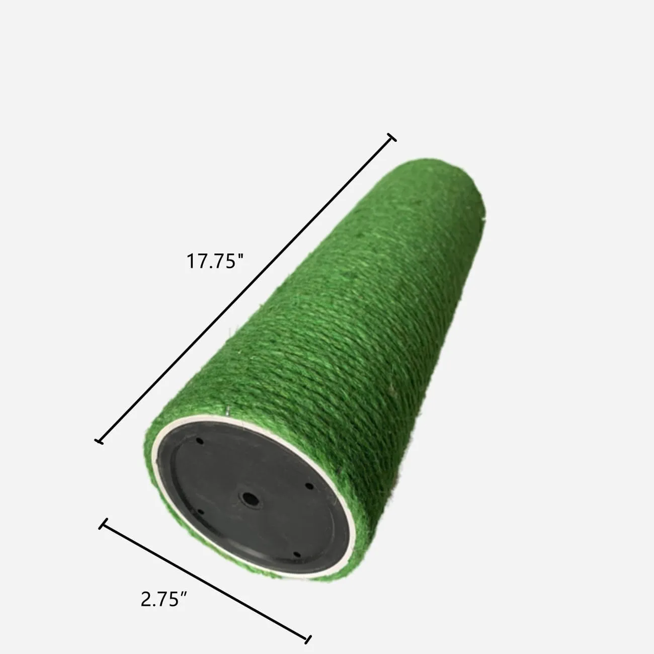 2-Pack Cat Tree Replacement Post 17.75" L, 2.75"  Green Cat Scratching Post Replacement Pole with M8 Screw