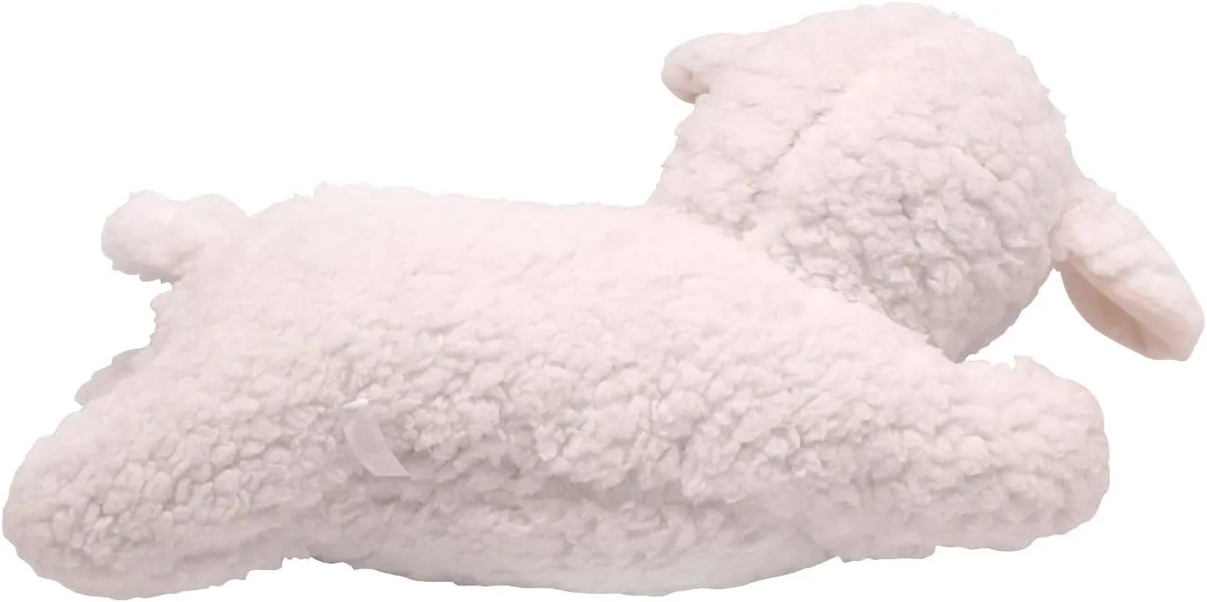 3T group Heartbeat Puppy for Dogs,Heartbeat Dog Toy Sleep Aid,Stuffed Animal with Heartbeat Toys for Puppy Essentials Pillow Calming Toys Anxiety Relief Toy (White)