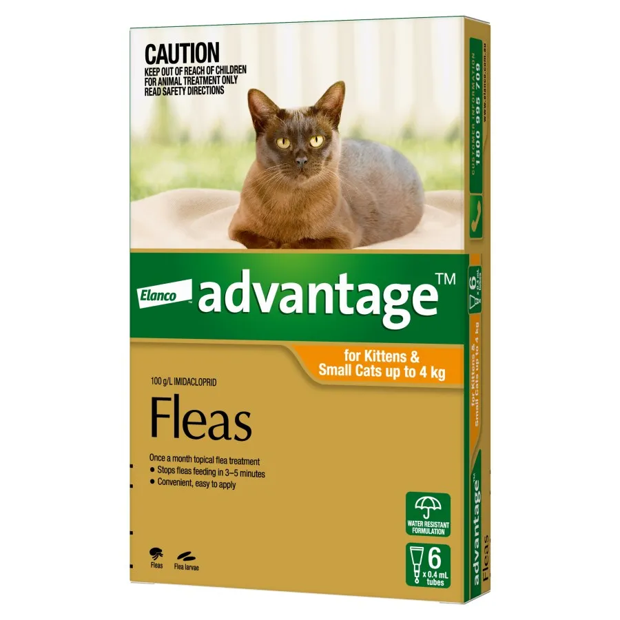 Advantage Small Cat Orange