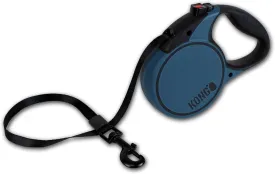 Alcott Kong Terrain Retractable Dog Leash, Large, Blue, 16' Long