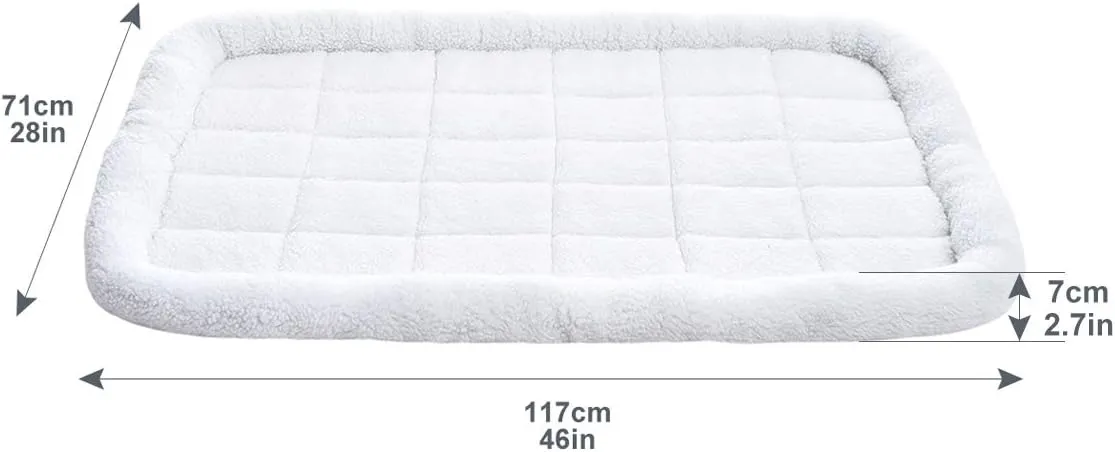 Amazon Basics Faux Sherpa Padded Bolster Dog & Pet Bed - 2 Sizes, free 9rolls Dog Waste Bags