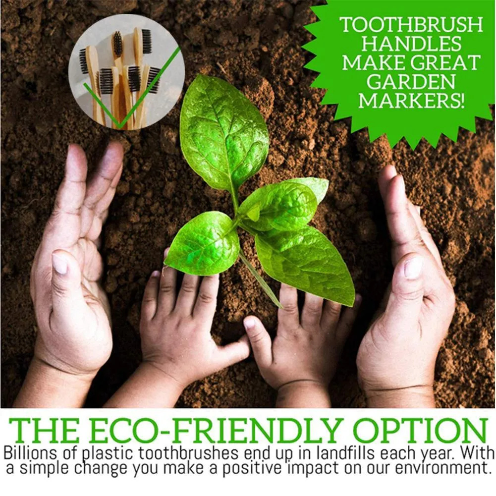 Bamboo Kids Toothbrushes - Eco-Friendly, Biodegradable Pack of 50