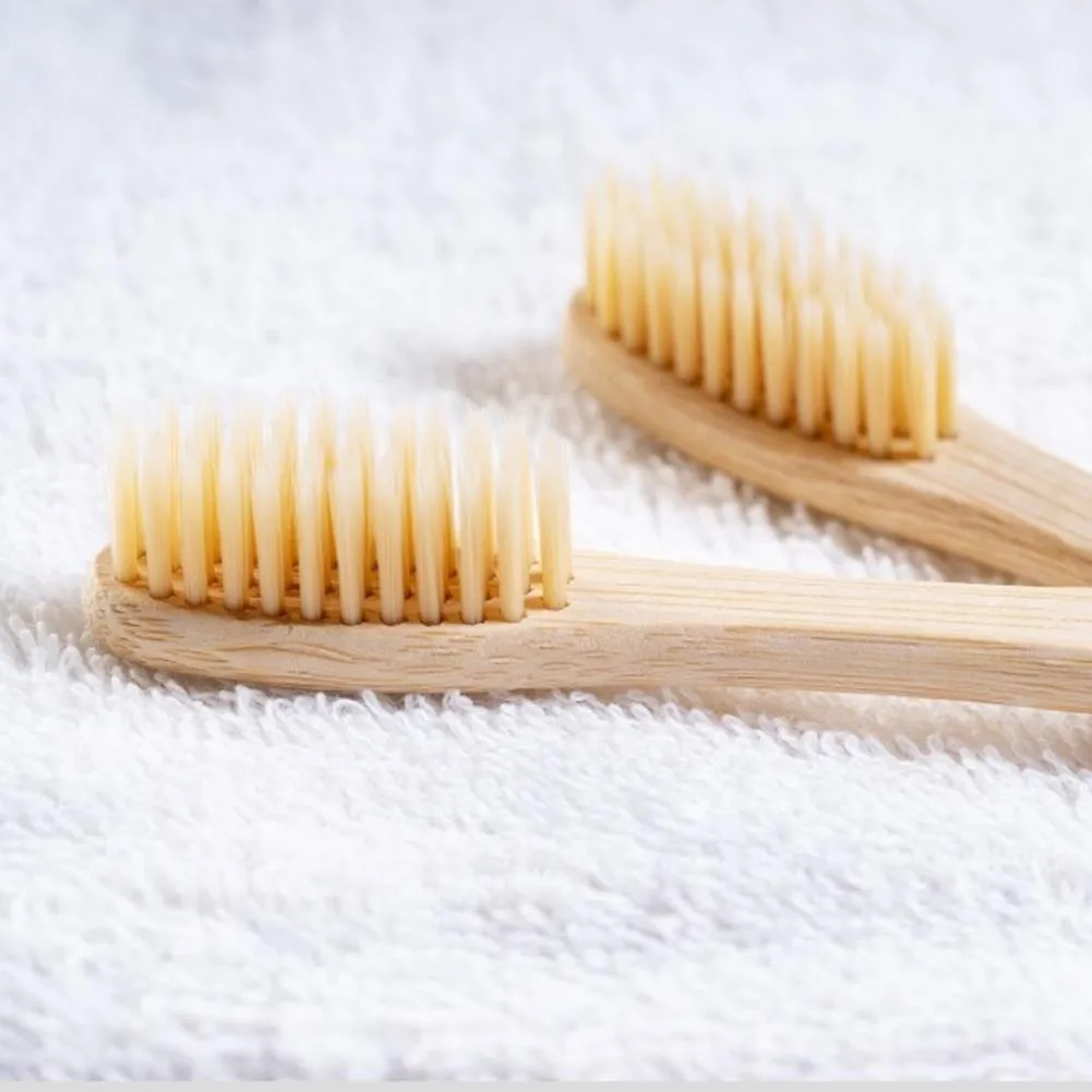 Bamboo Kids Toothbrushes - Eco-Friendly, Biodegradable Pack of 50