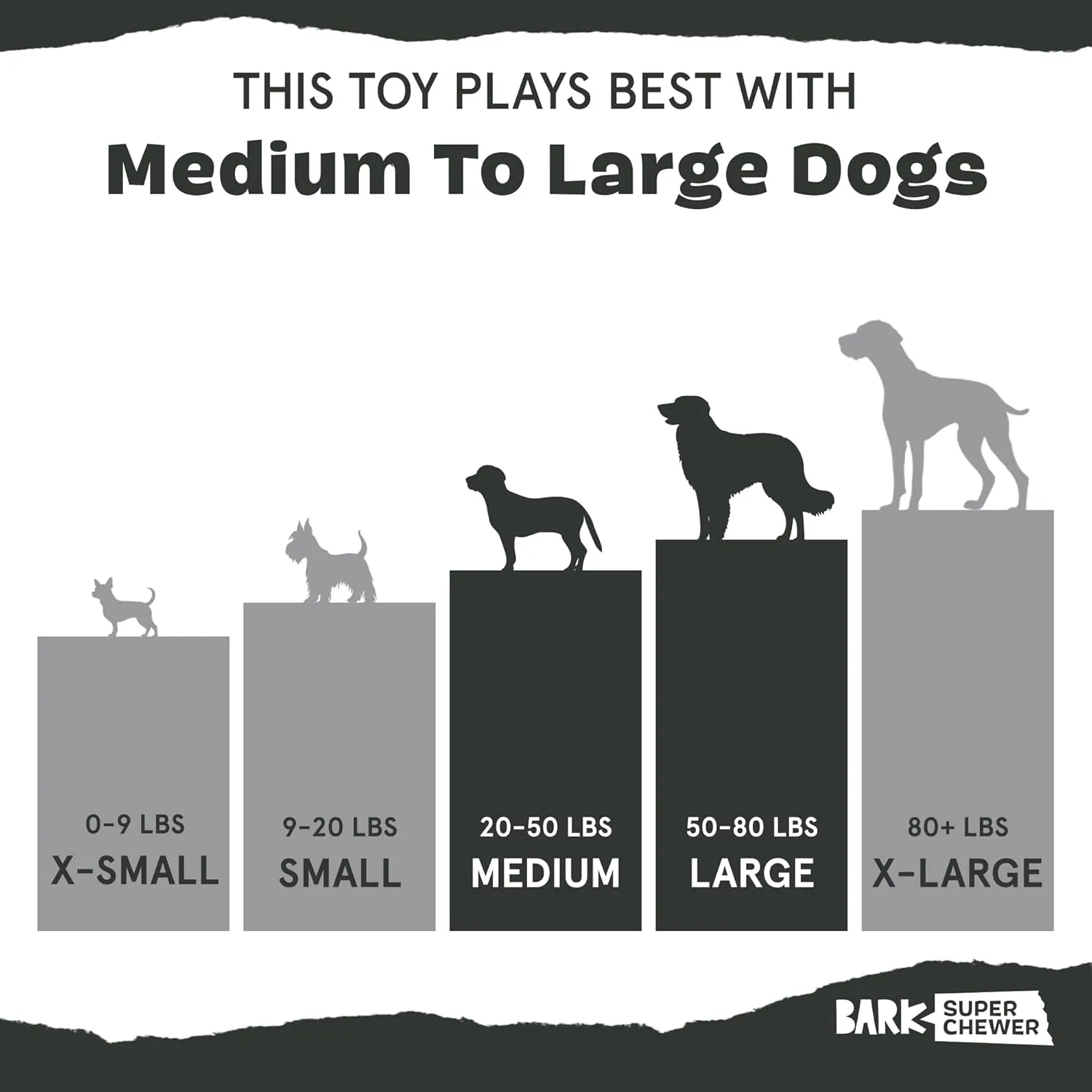 Barkbox Super Chewer Tough Dog Chew Toys for Aggressive Chewers, Treat Dispensing (Comet-Large)