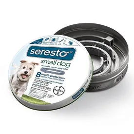 Bayer Seresto Flea and Tick Collar for Small Dog, up to 18 lb, 8 Month Protection