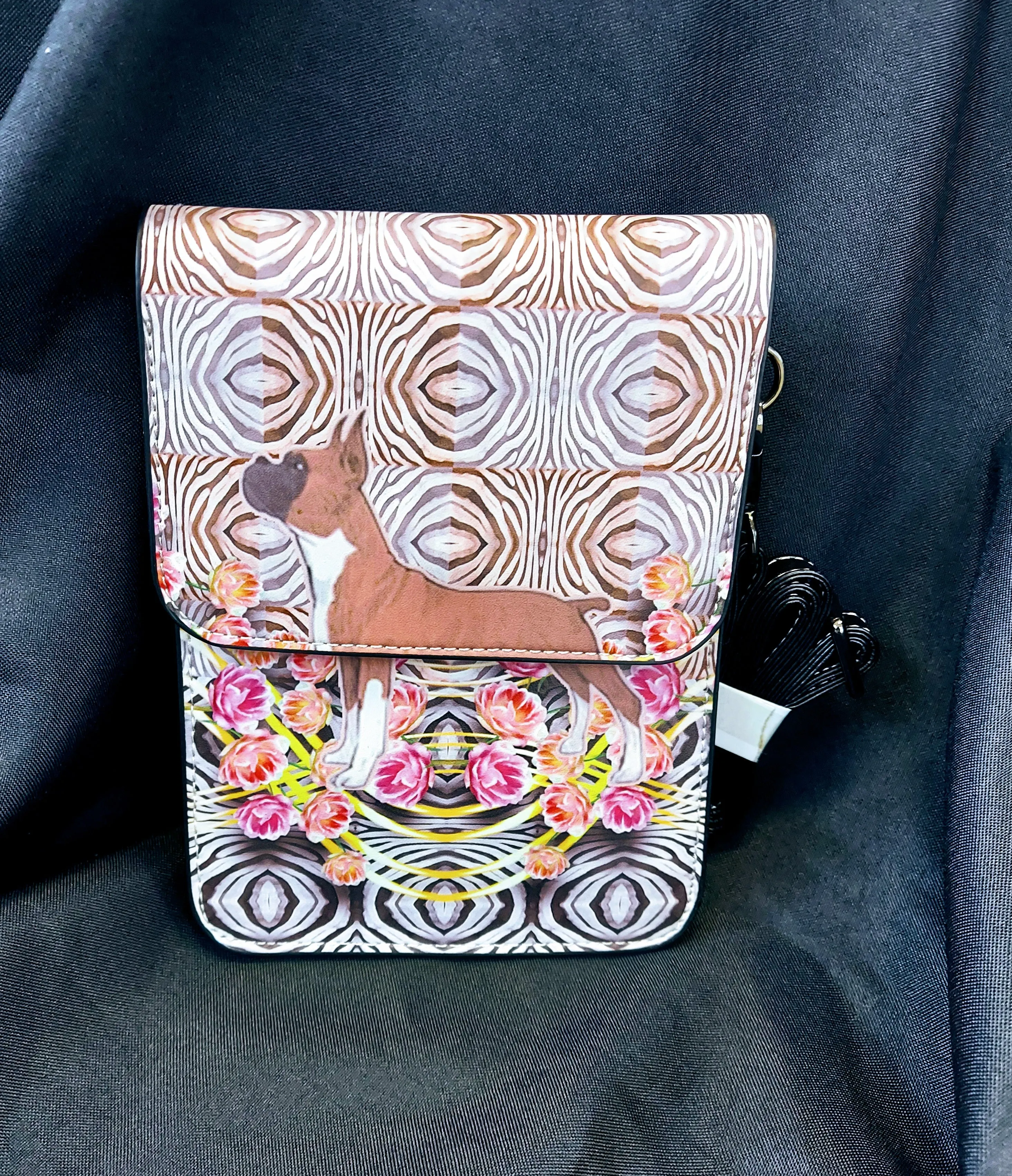Boxer Dog Ladies Crossbody Purse Handbag