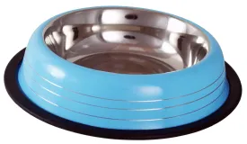 Buckingham Striped Pet Bowl Baby Blue (16oz)
