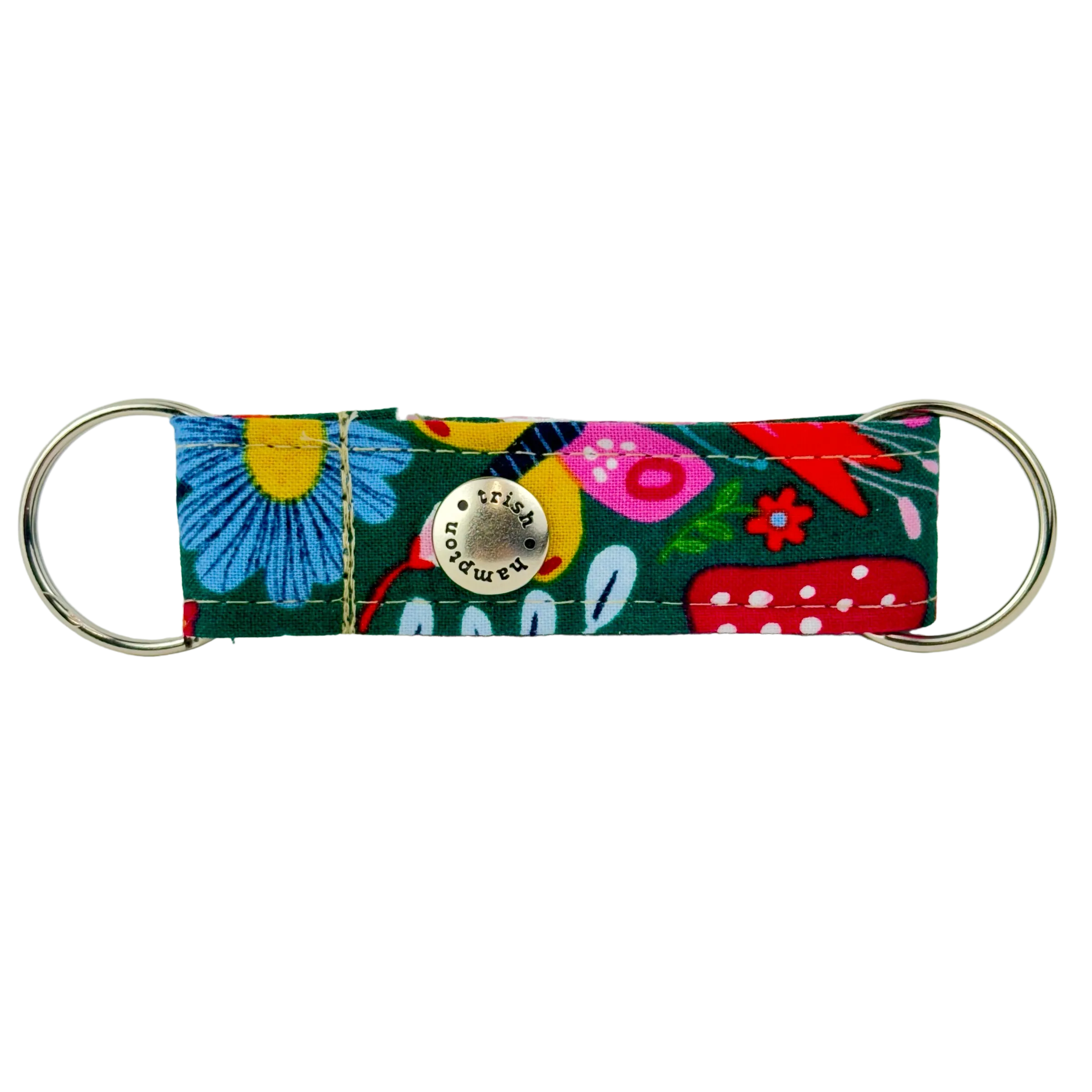 Butterfly & Mushroom Floral Snappy Keychain - 978