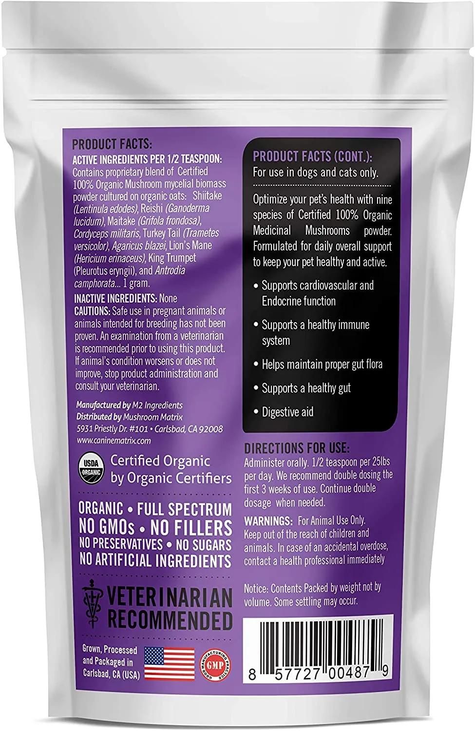 Canine Matrix 100gram (4oz) Healthy Pet Matrix Immune Support Dog Supplements - 4 oz