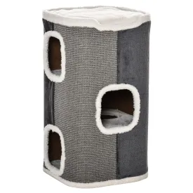 Cat Barrel with Plush Interior, 74Hcm- Grey