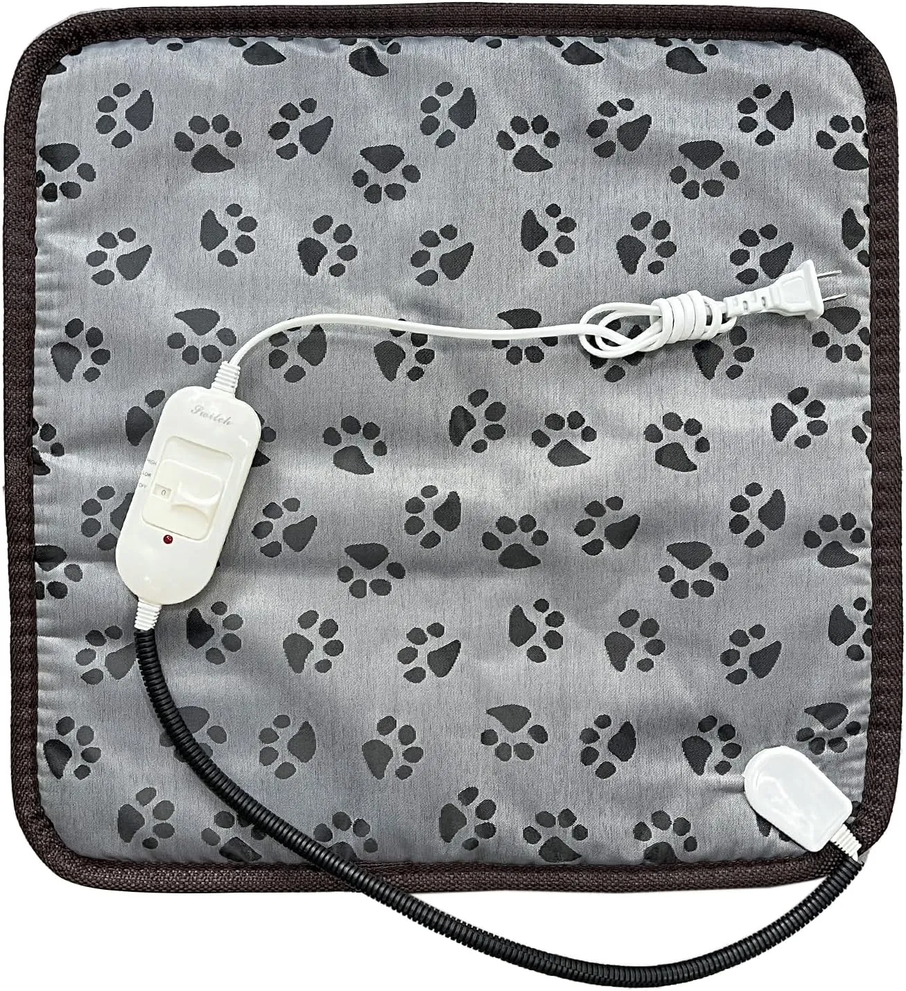 Cat Heating Pad Self Warming Pet Bed Electric Heating GOG Pad Waterproof Temperature Adjustable 18x18in