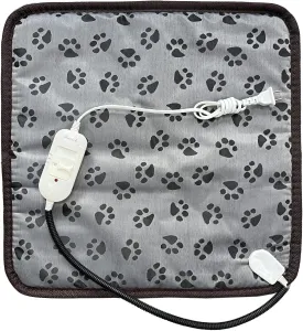 Cat Heating Pad Self Warming Pet Bed Electric Heating GOG Pad Waterproof Temperature Adjustable 18x18in
