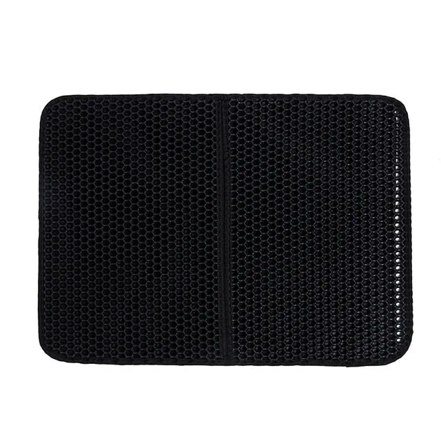 Cat Litter Mat Pad Double Layer Folden Waterproof Cat Trapping Pet Mat