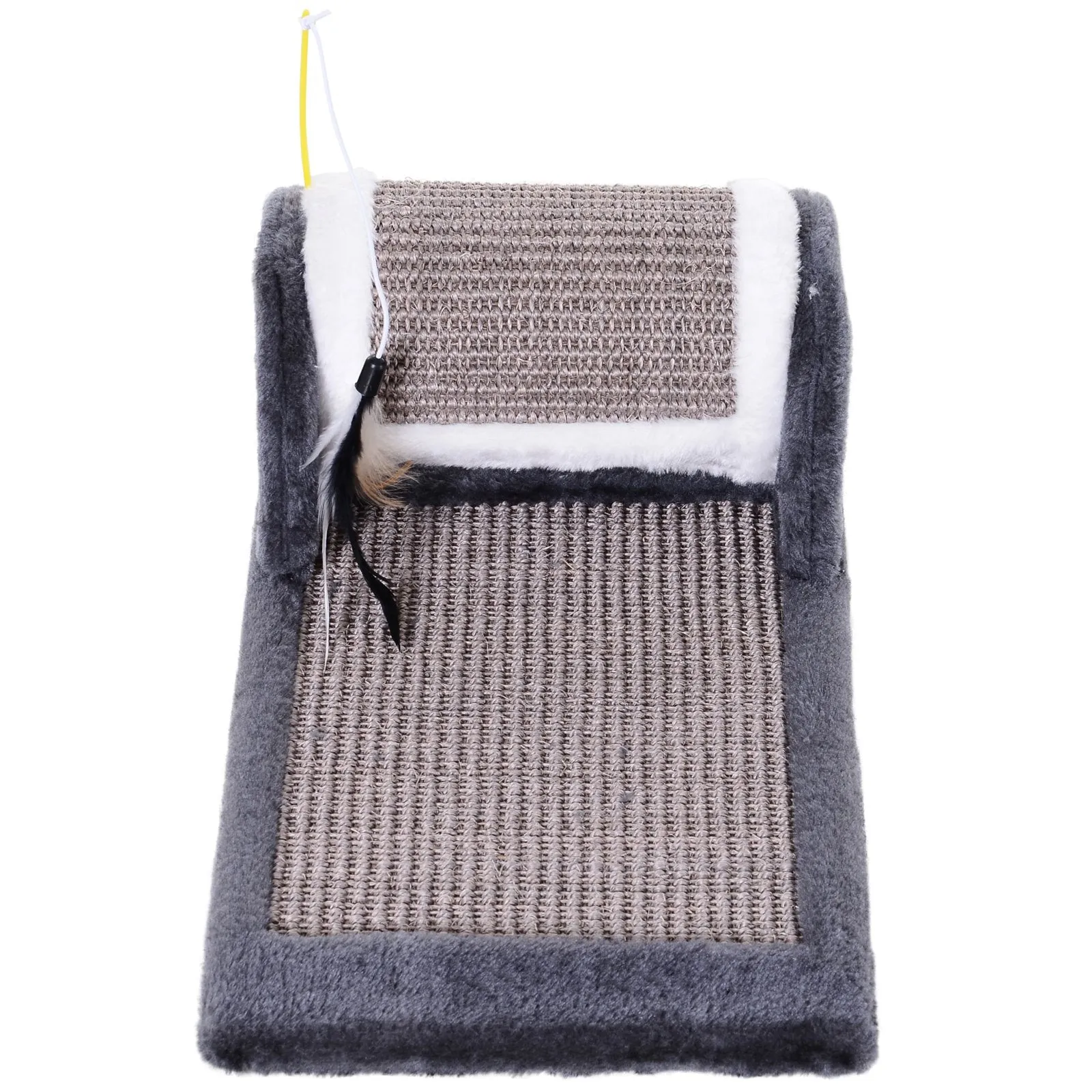 Cat Scratching Pad, 45Lx25Wx16H cm-Grey
