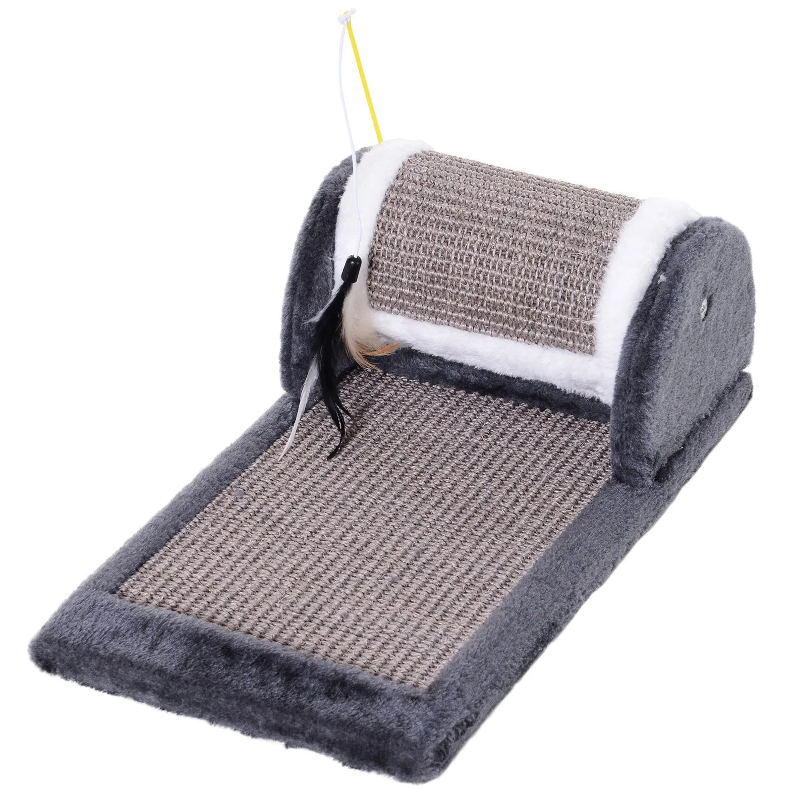 Cat Scratching Pad, 45Lx25Wx16H cm-Grey