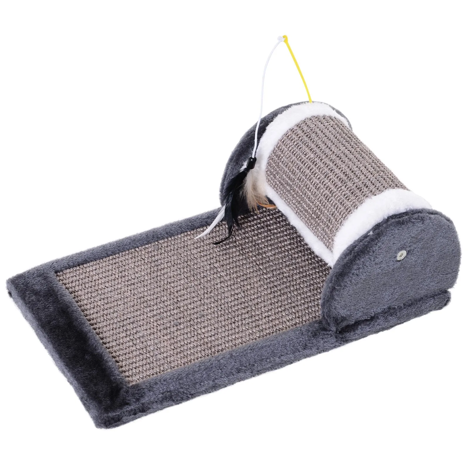 Cat Scratching Pad, 45Lx25Wx16H cm-Grey