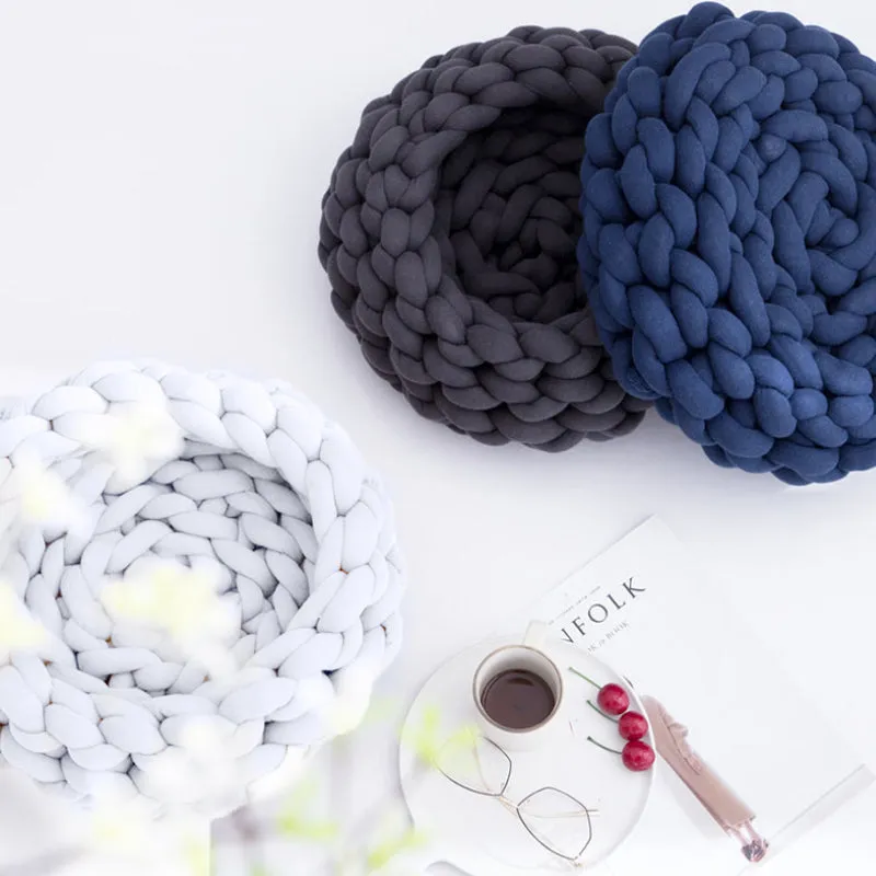 Cat Small Dog Braid Bed Handmade by Soft Chunky Filled Tube