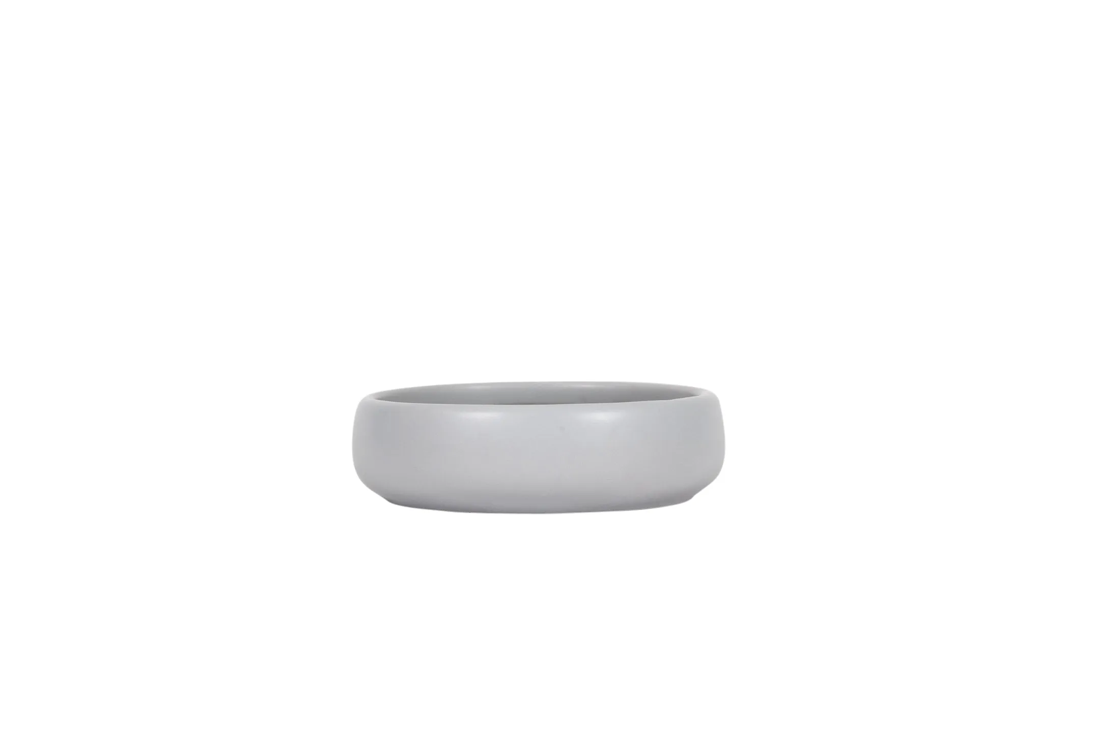 Ceramic Handmade Cat Bowl - Cool Grey