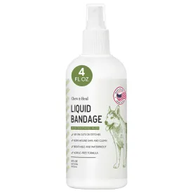 Chew   Heal Liquid Bandage for Dogs - 4 oz Spray with Aloe