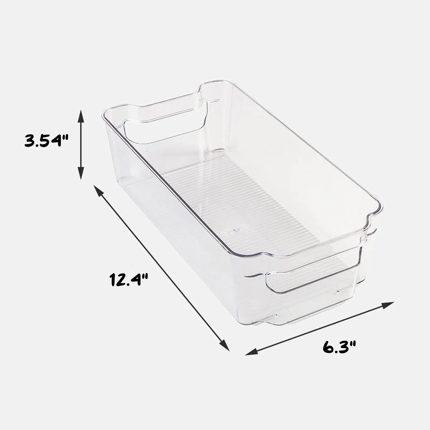 Clear Stackable Storage Bins