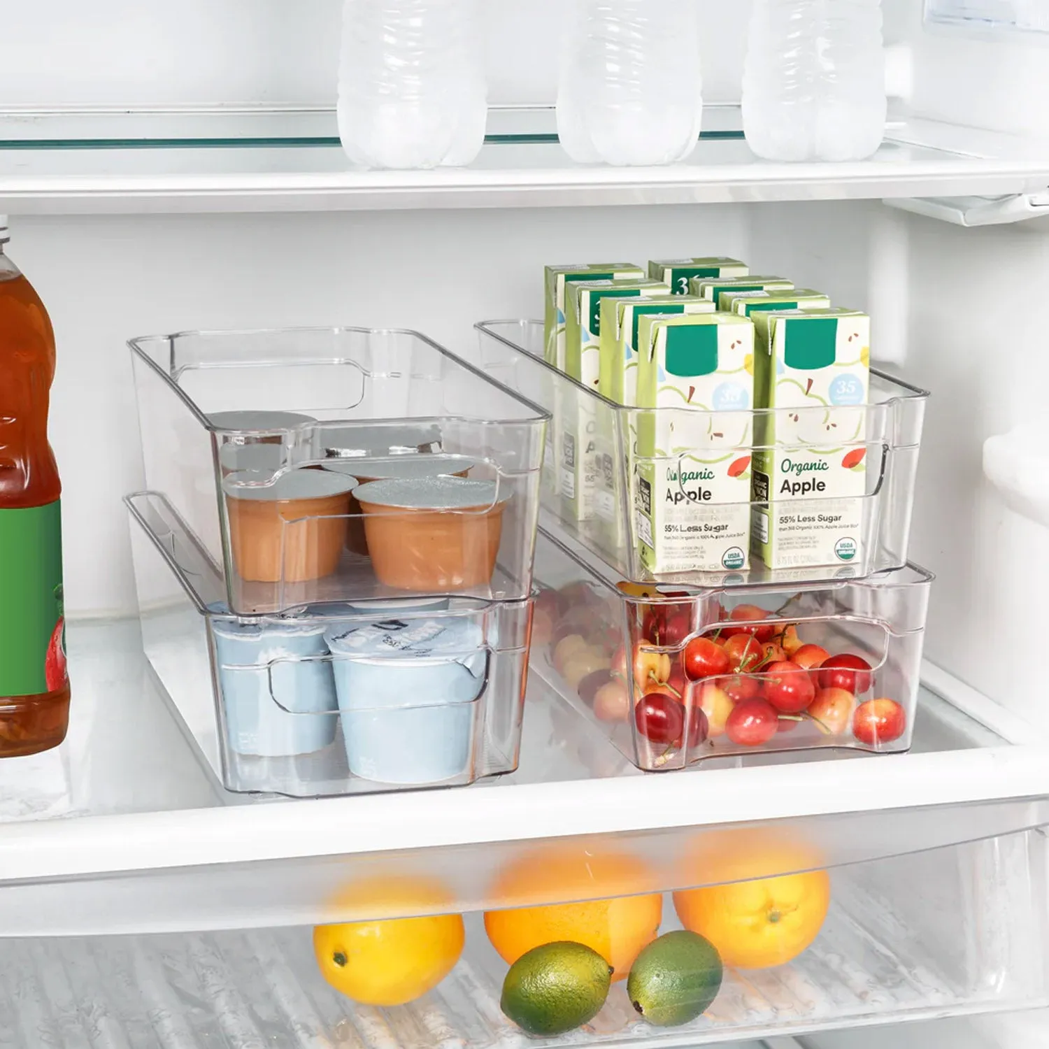 Clear Stackable Storage Bins