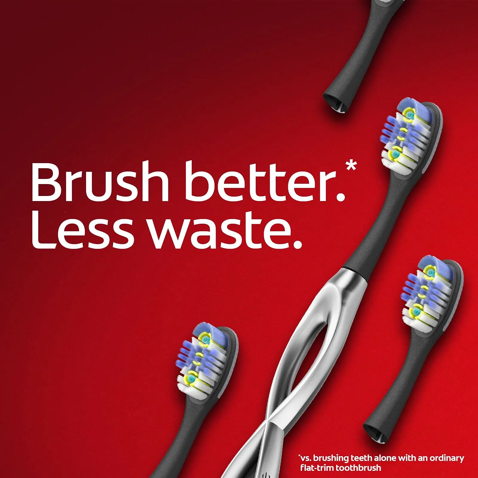 Colgate Keep Manual Toothbrush, Deep Clean Soft Refill Heads, Black, 6 Count, Pack of 2