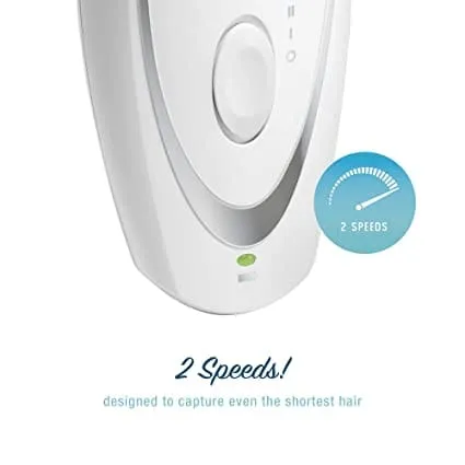Conair® Satiny Smooth® Total Body Duo Epilator, Cordless Rechargeable features 40 tweezers to quickly remove even the finest hair at the root for smooth skin- E20