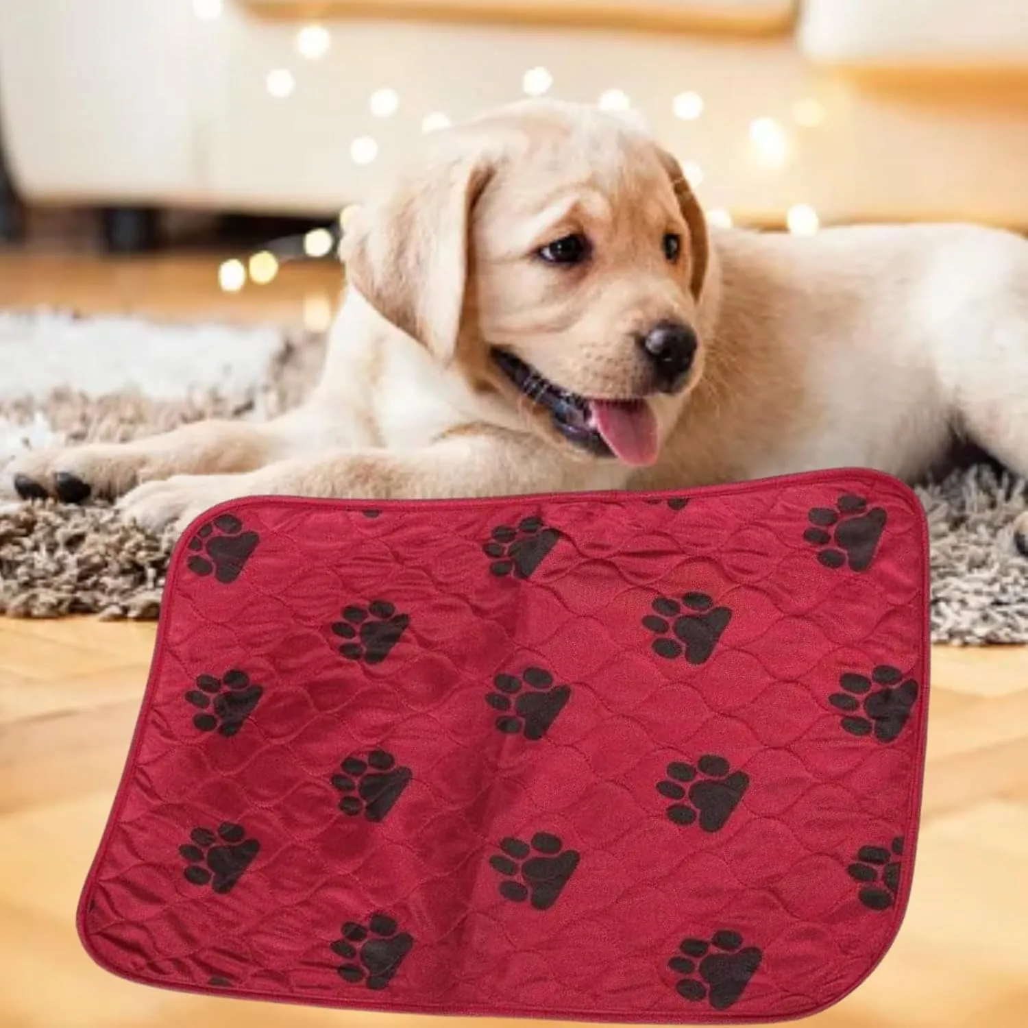Cyrank Reusable Dog Pee Pads, Washable Pee Pads for Dogs Training Pads for Dogs Puppy Potty Training Pads Potty Pads for Puppies Dog Whelping Pads Dog Mat Pee Pad for Pig Mat, 40 * 60cm
