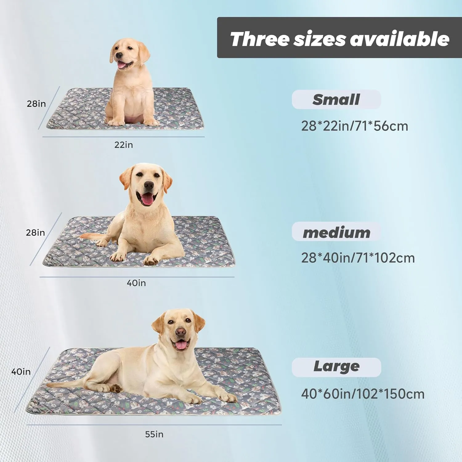 Dog Cooling Mat, Pet Washable Non-Toxic Summer Dogs Cats Cooling Pads Sleeping Kennel Mats Cool Ice Blanket for Indoor & Outdoor Dog Beach Essentials Brown Small