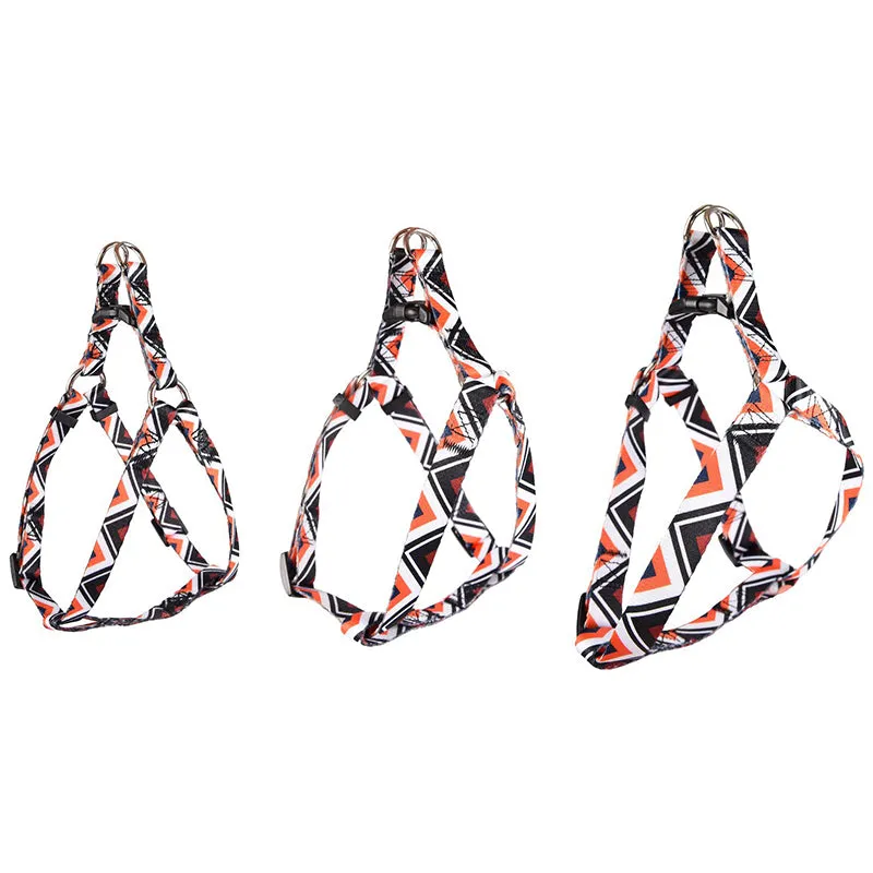 Dog Harness Step&Go Stian - Orange/White