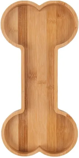 Dog Serving Tray Birthday Party Supplies Bone Serving Tray Wooden Cutting Board Candy Dish Bowl
