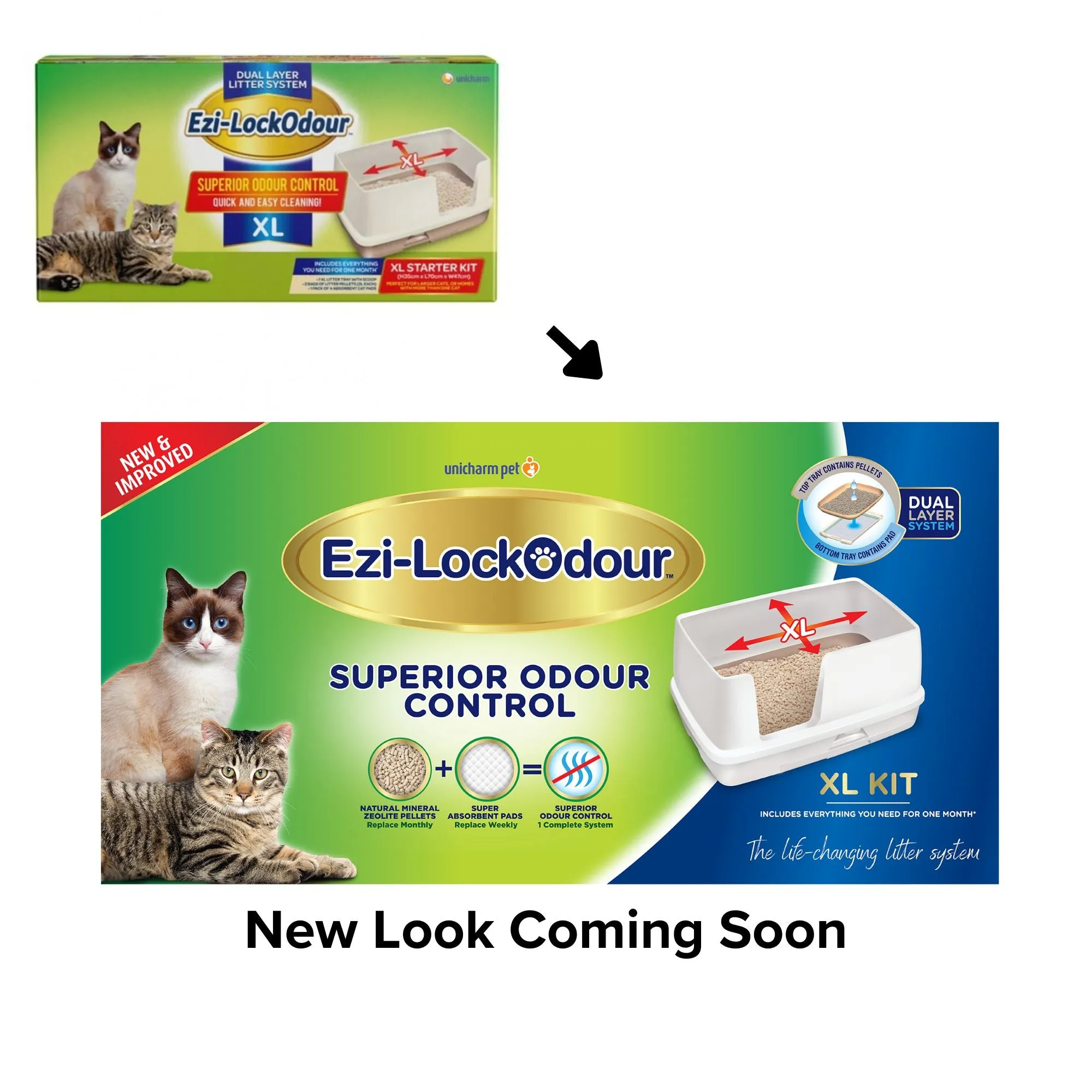 Ezi-LockOdour Dual Layer Cat Litter System Extra Large Cat Litter Tray
