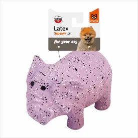 Fofos Latex Elephant Squeaky Toy for Dogs (Purple)