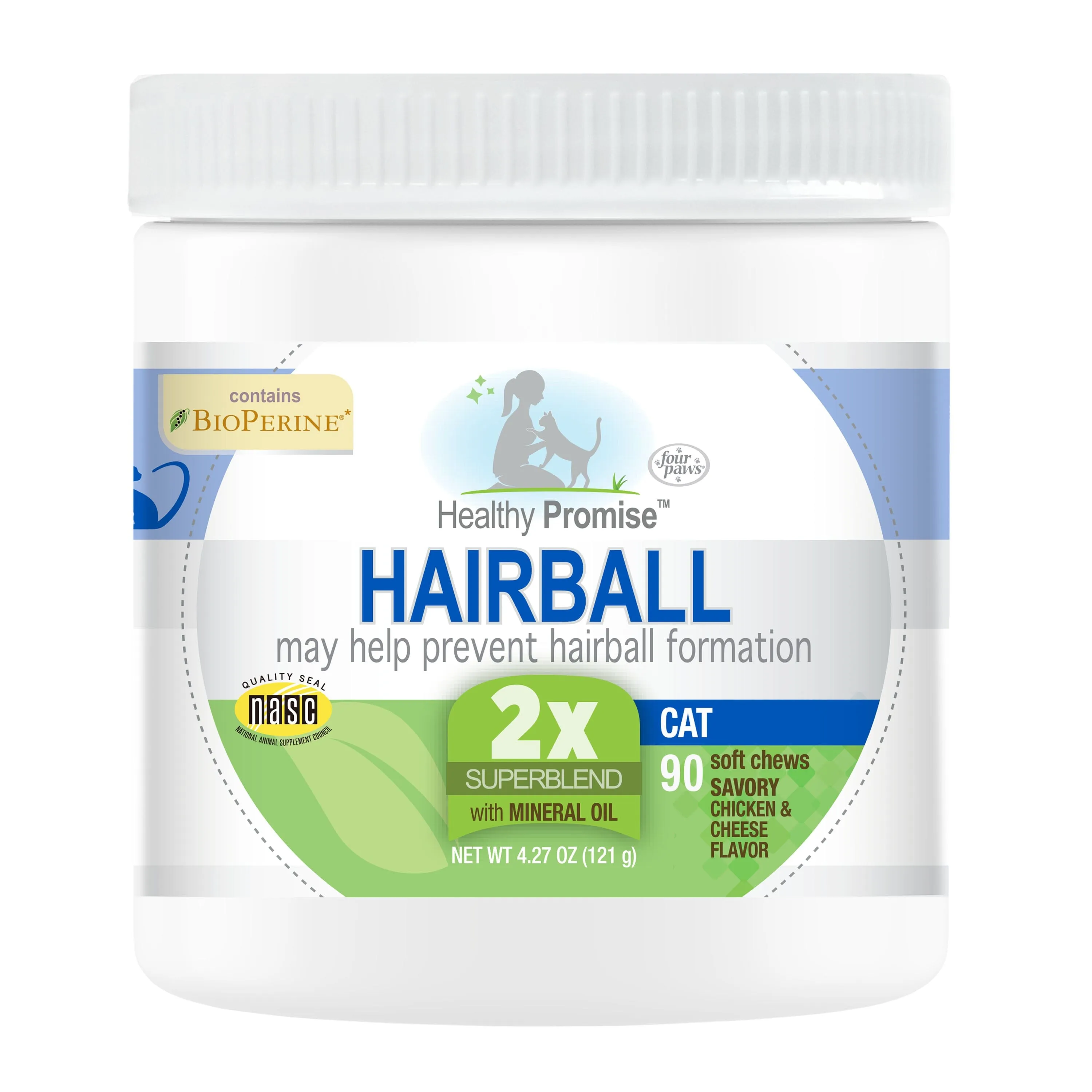 Four Paws Healthy Promise Cat Hairball Control Soft Chews Hairball Control - 90 Count