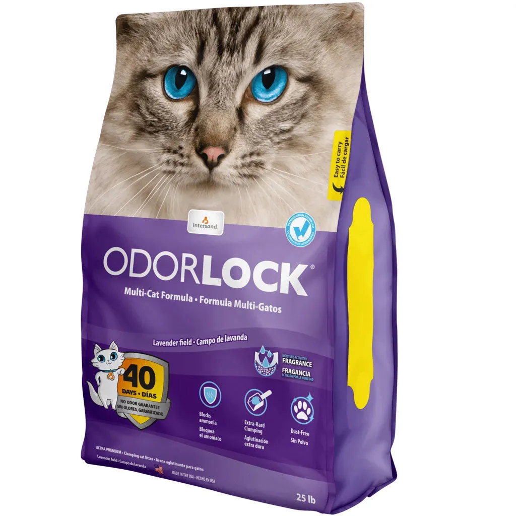 Fresh & Natural OdourLock Multi-Cat Formula Lavender Cat Litter