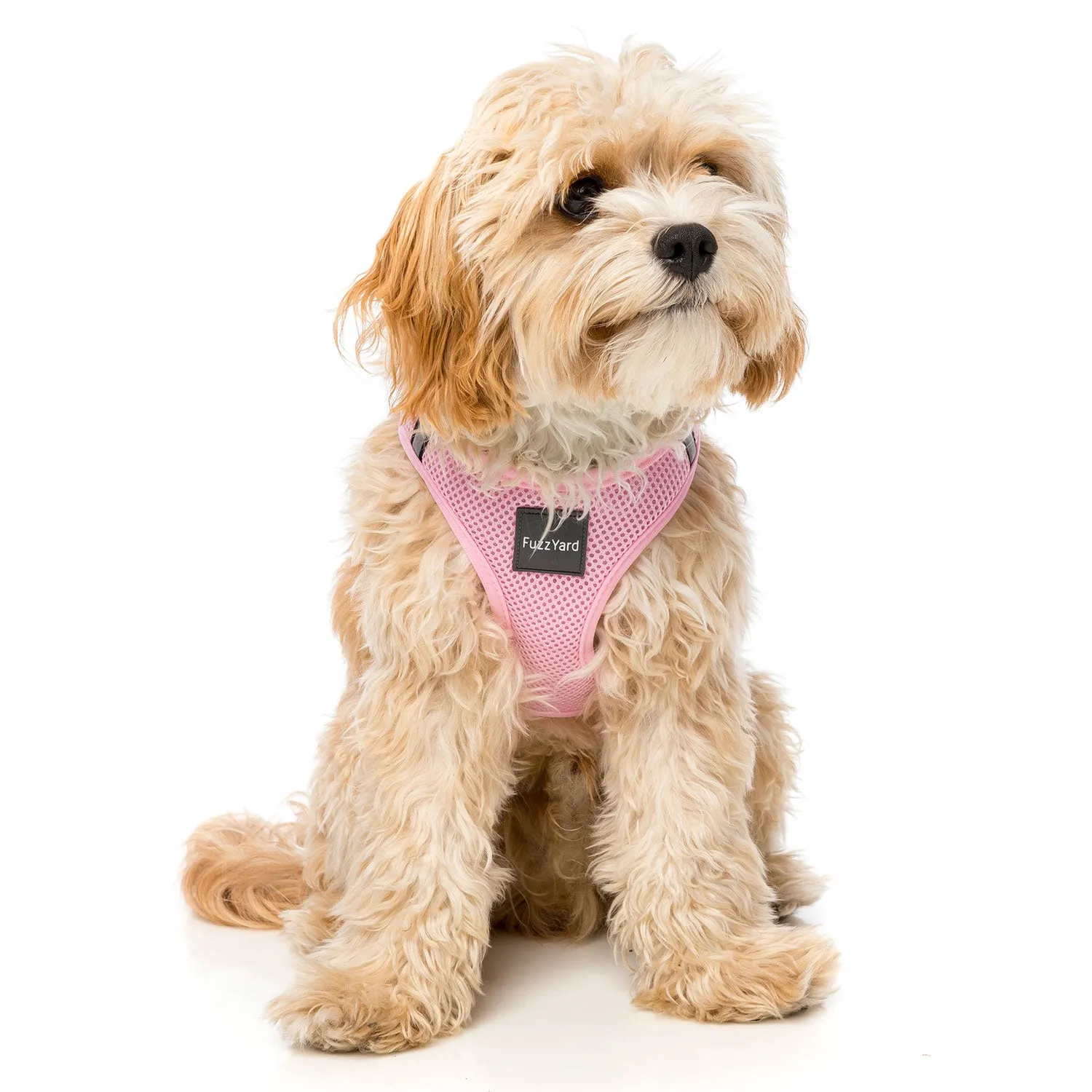 FuzzYard Cotton Candy Step In Dog Harness Pink