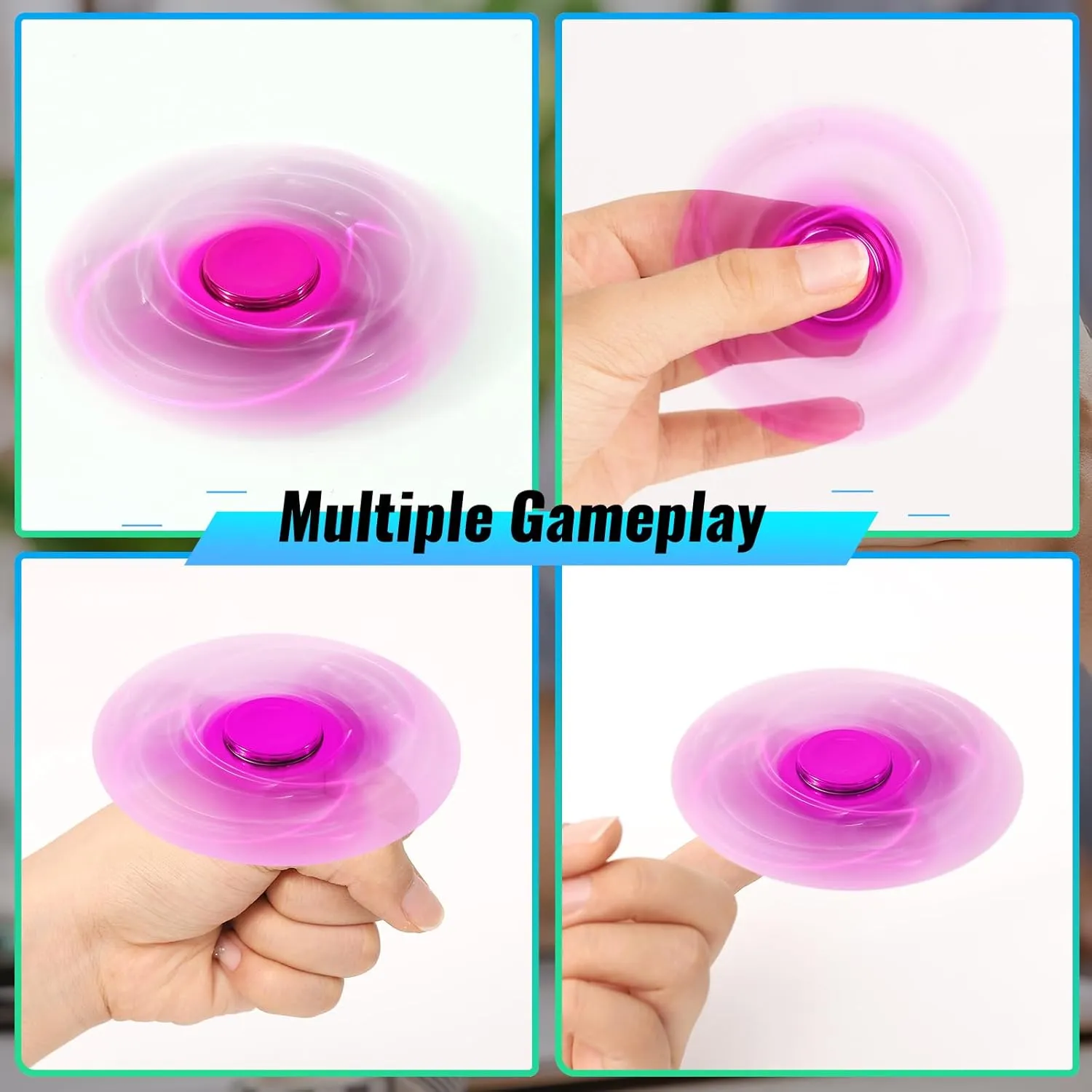 Gigilli Fidget Spinner 1 Pack, Sensory Fidget Spinners Anxiety Relief for Adults, Stress Relief Fidget Toys for Kids 8-12 with ADHD Autism, Birthday Gifts Classroom Prize for Kids Teens
