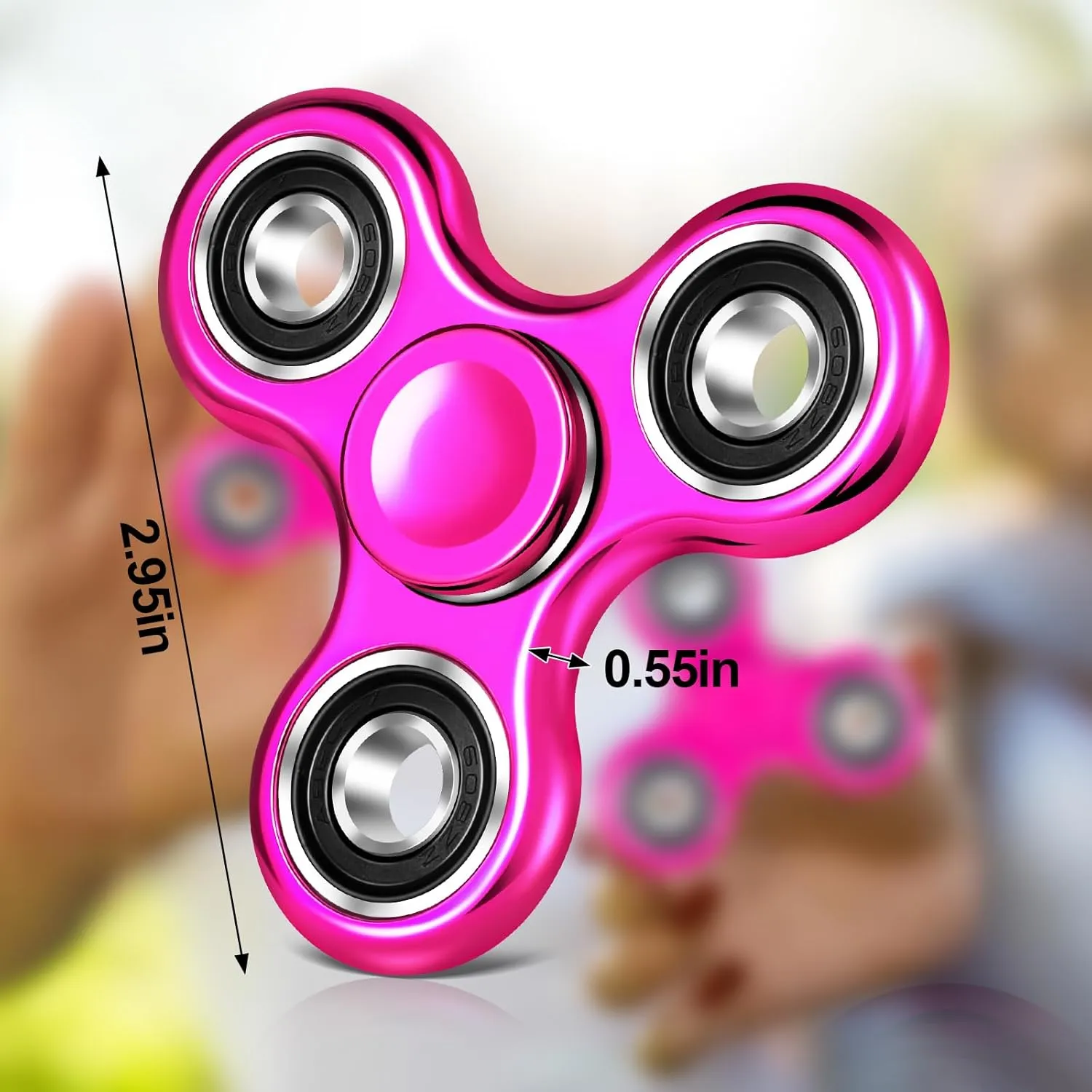 Gigilli Fidget Spinner 1 Pack, Sensory Fidget Spinners Anxiety Relief for Adults, Stress Relief Fidget Toys for Kids 8-12 with ADHD Autism, Birthday Gifts Classroom Prize for Kids Teens