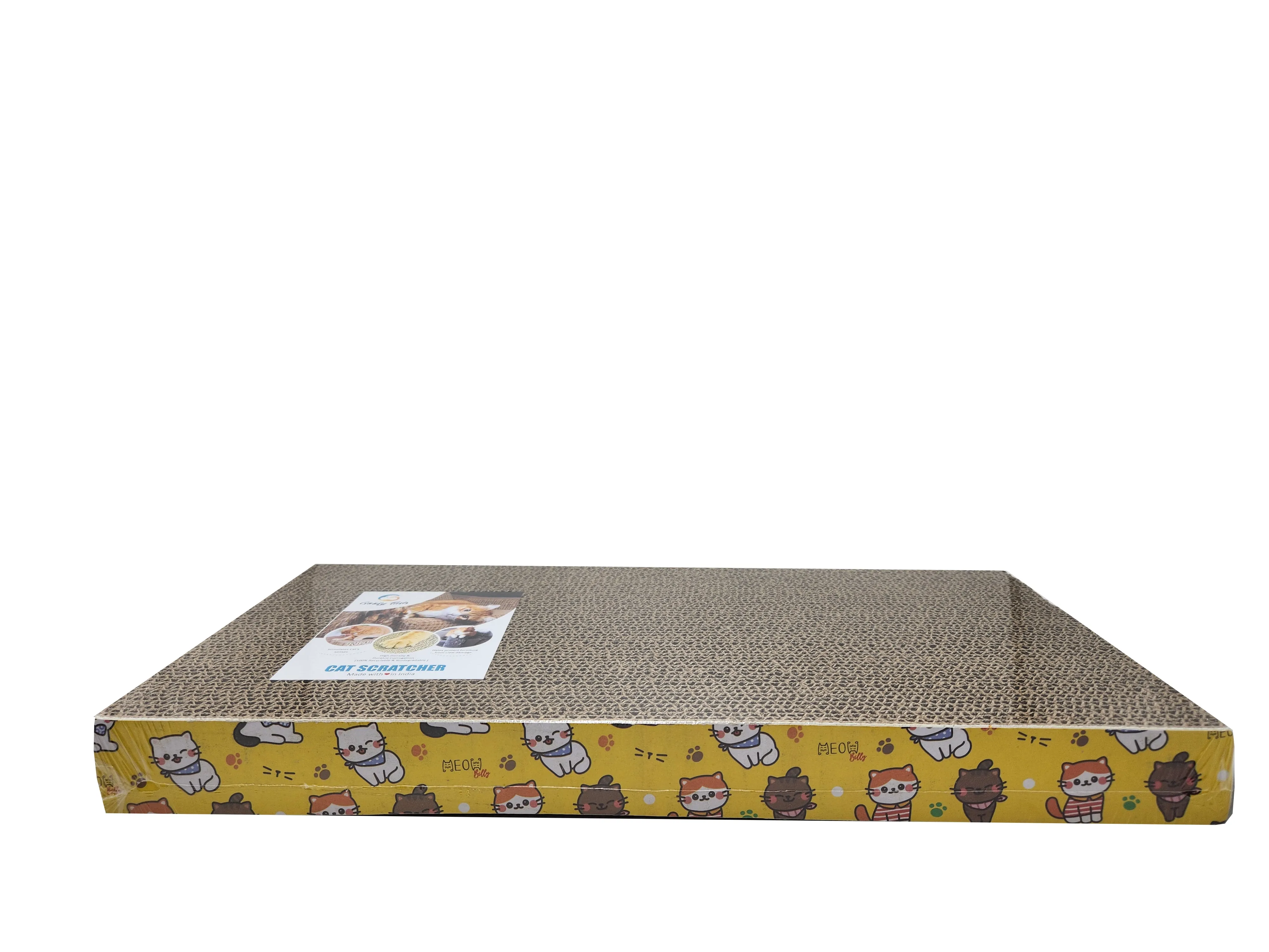 Goofy Tails Recycled Paper Shaped Cat Scratcher - Flat