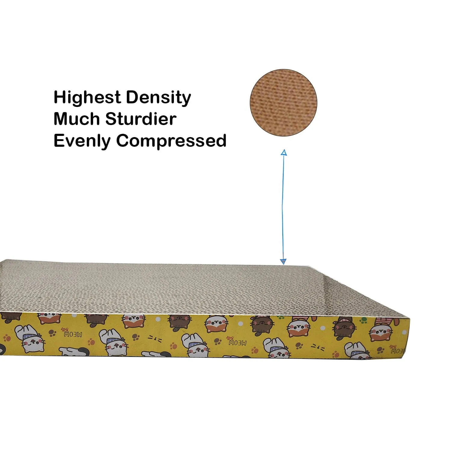 Goofy Tails Recycled Paper Shaped Cat Scratcher - Flat