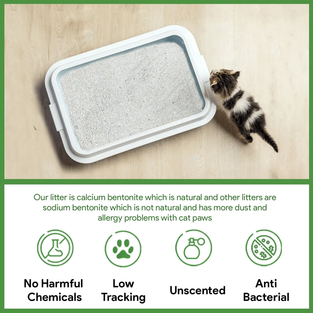Goofy Tails Unscented White Bentonite Clumping Cat Litter