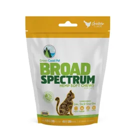 Green Coast Pet Broad Spectrum Hemp Chicken Soft Chews Cat Supplements - 45MG