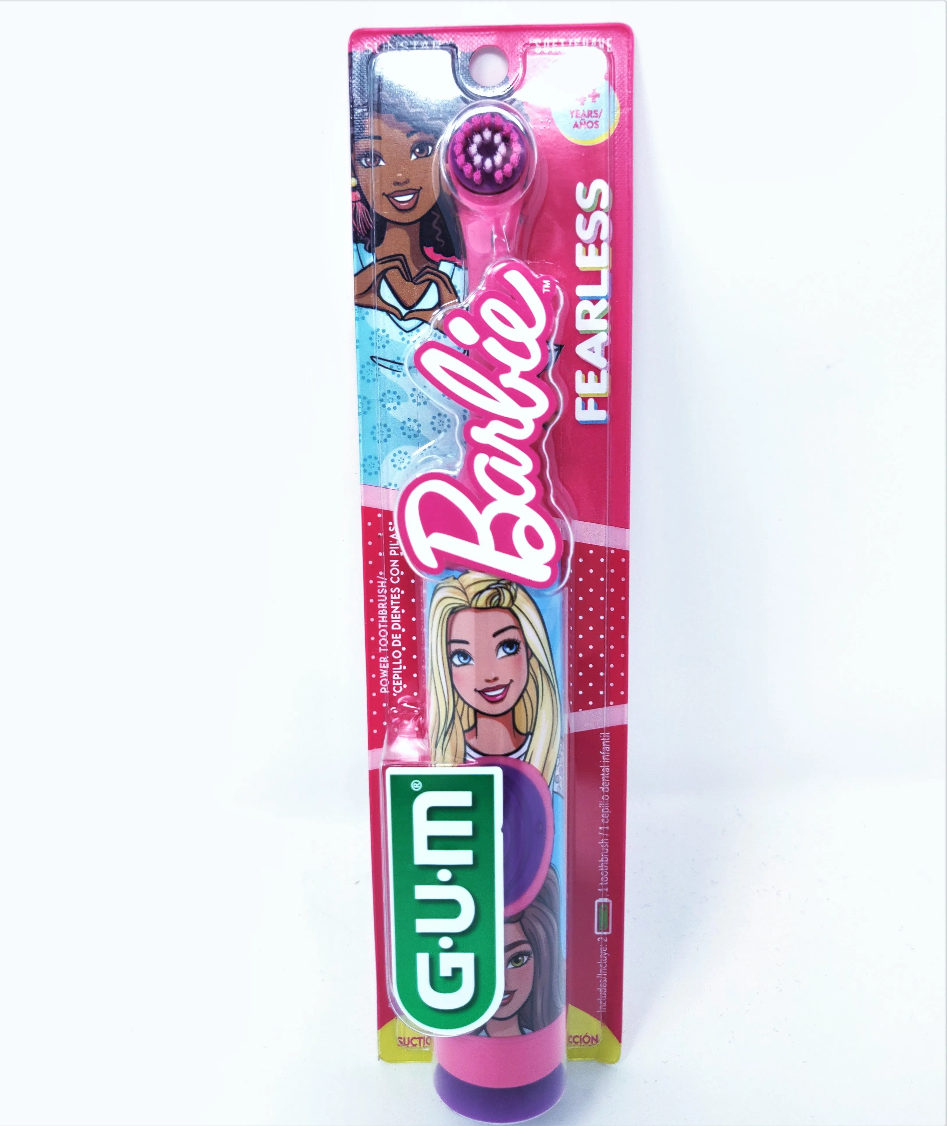 GUM x Barbie Electric Toothbrush With Suction Base, 1 ct - Soft