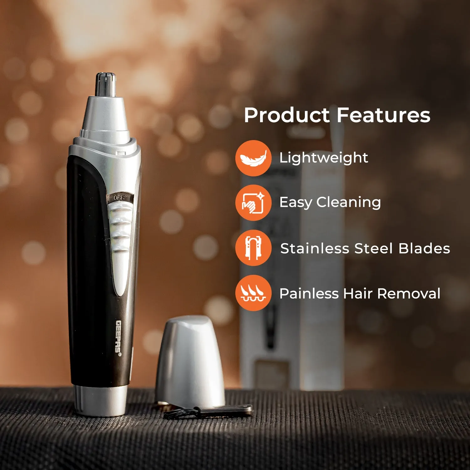 Handheld Nose and Ear Hair Trimmer
