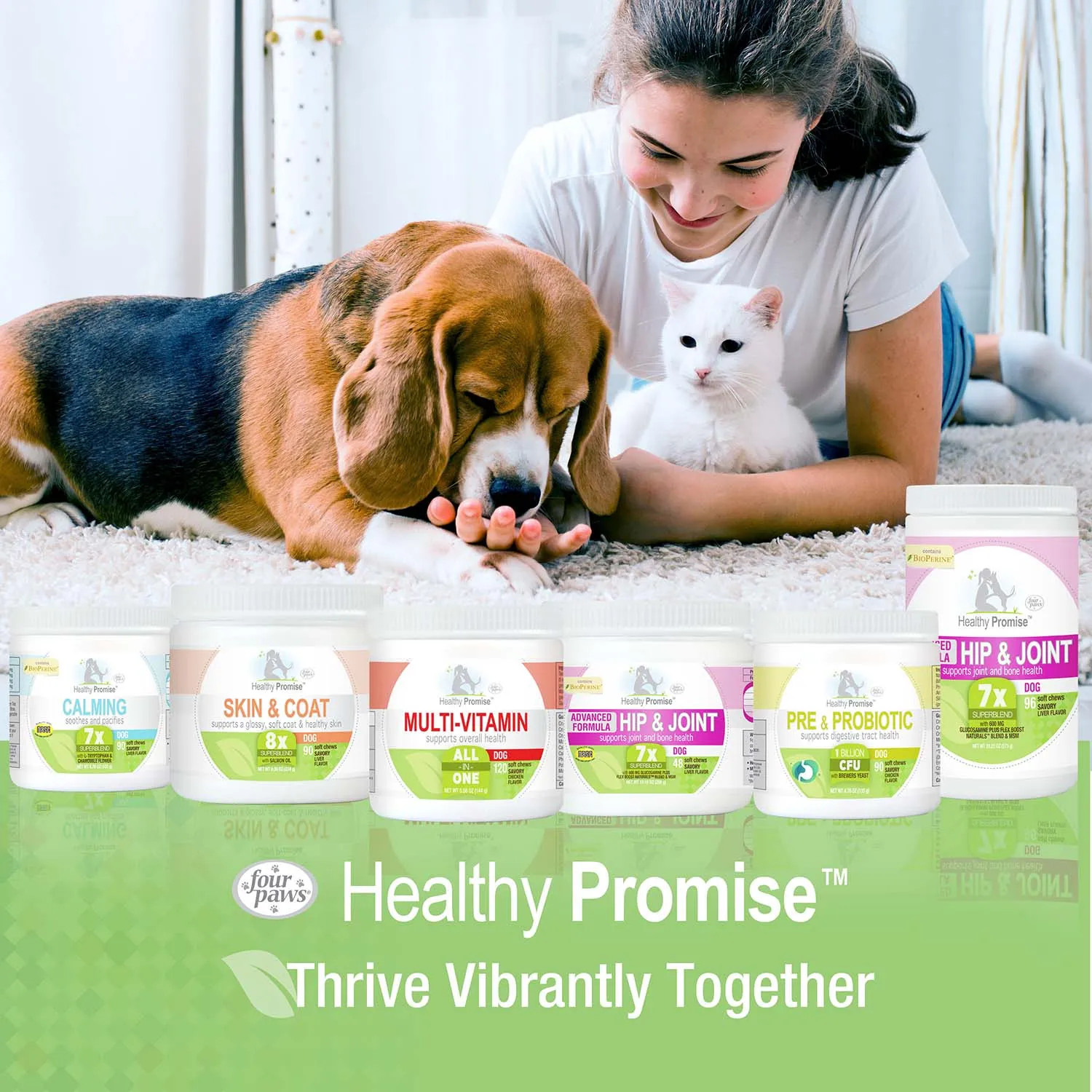 Healthy Promise Potty Mouth Tablets, Coprophagia Stool Eating Deterrent for Dogs, 90 ct