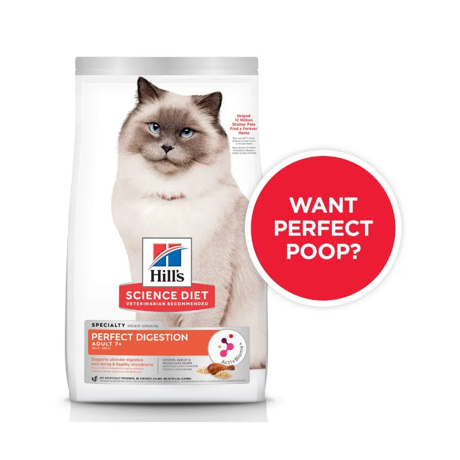 Hills Science Diet Perfect Digestion Adult 7 Plus Dry Cat Food